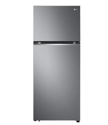 Geladeira LG Frost Free Inverter 395L Duplex Cor Platinum Inox (GN-B392PQD) - 127v