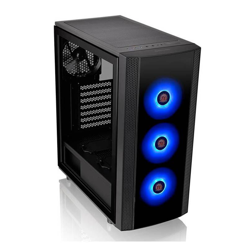 Gabinete TT Versa J25 TG RGB / BK / WIN / T.GLASS*1 / MBSYNC - Thermaltake - CA-1L8-00M1WN-01